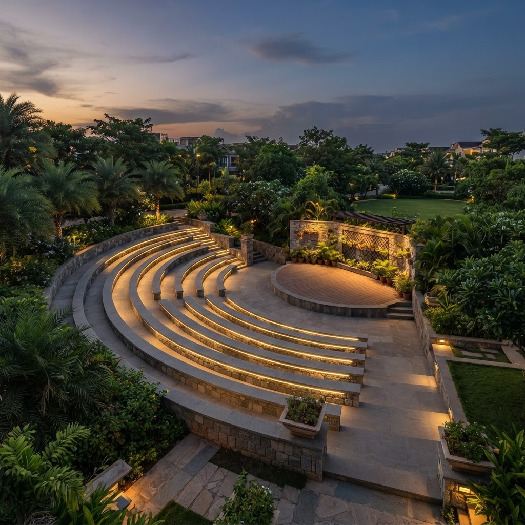 Open-air theater amphitheater